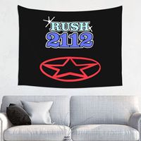 Rush 2112 Rock Album Tapestry Colorful Polyester Wall Hanging Room Decor Curtain Mandala Tapestries
