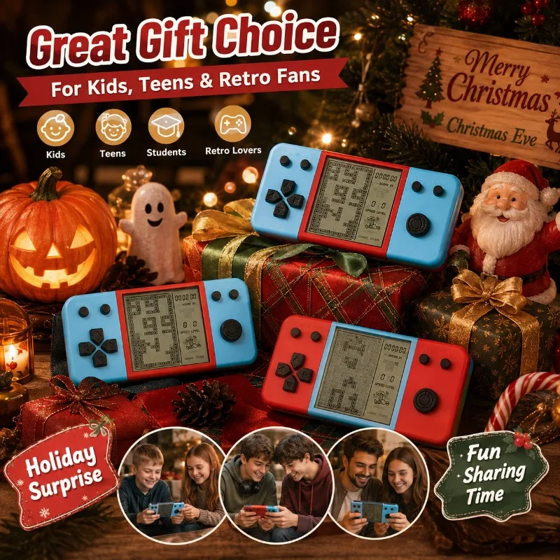 New 3.5 Inch Portable Handheld Game Player Classic Retro Tetris Video Gaming Device with Large Screen