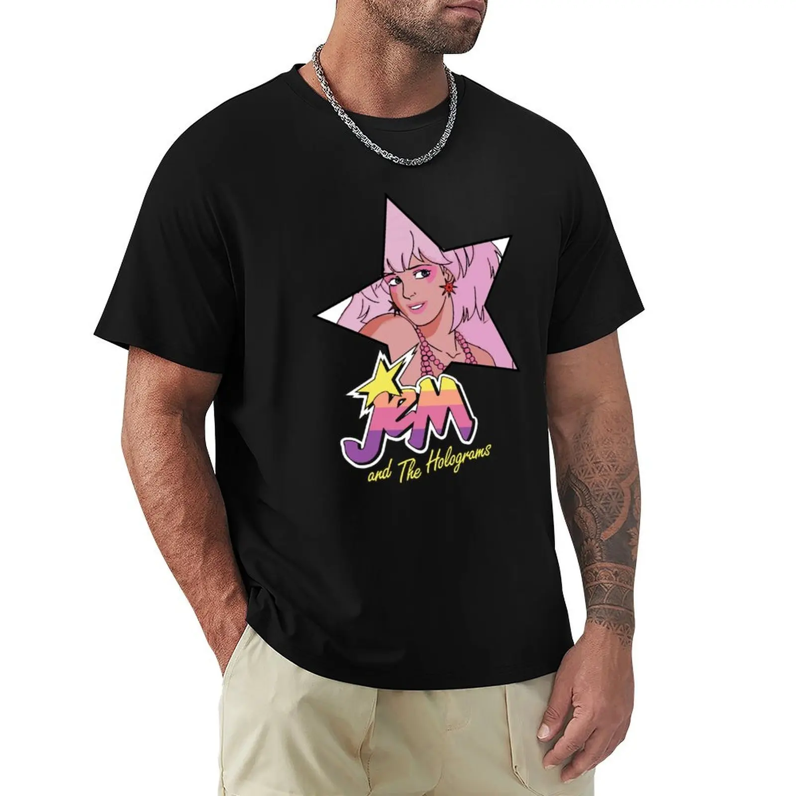 Jem and the Holograms Star Truly Outrageous Showtime 80s Party T-Shirt t shirts with prints T-Shirt