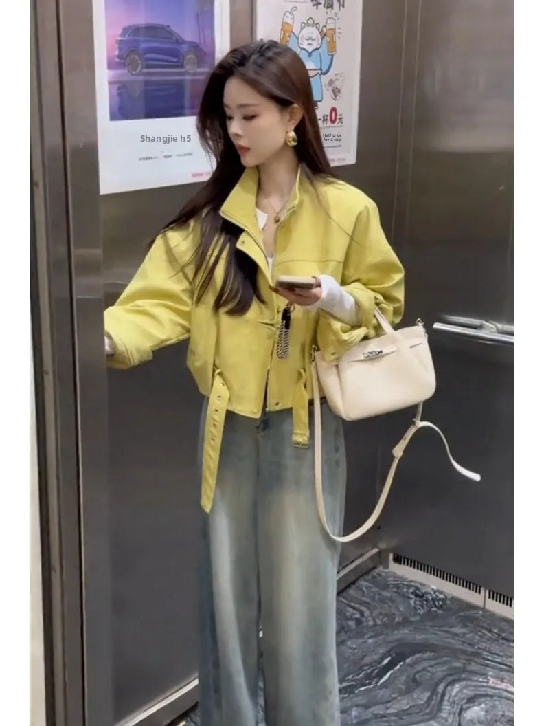

Premium Short Puffer Jacket Women's Casual Style Slimming Stand Collar Spring 2026 New Arrival Compact Size Jacket Top