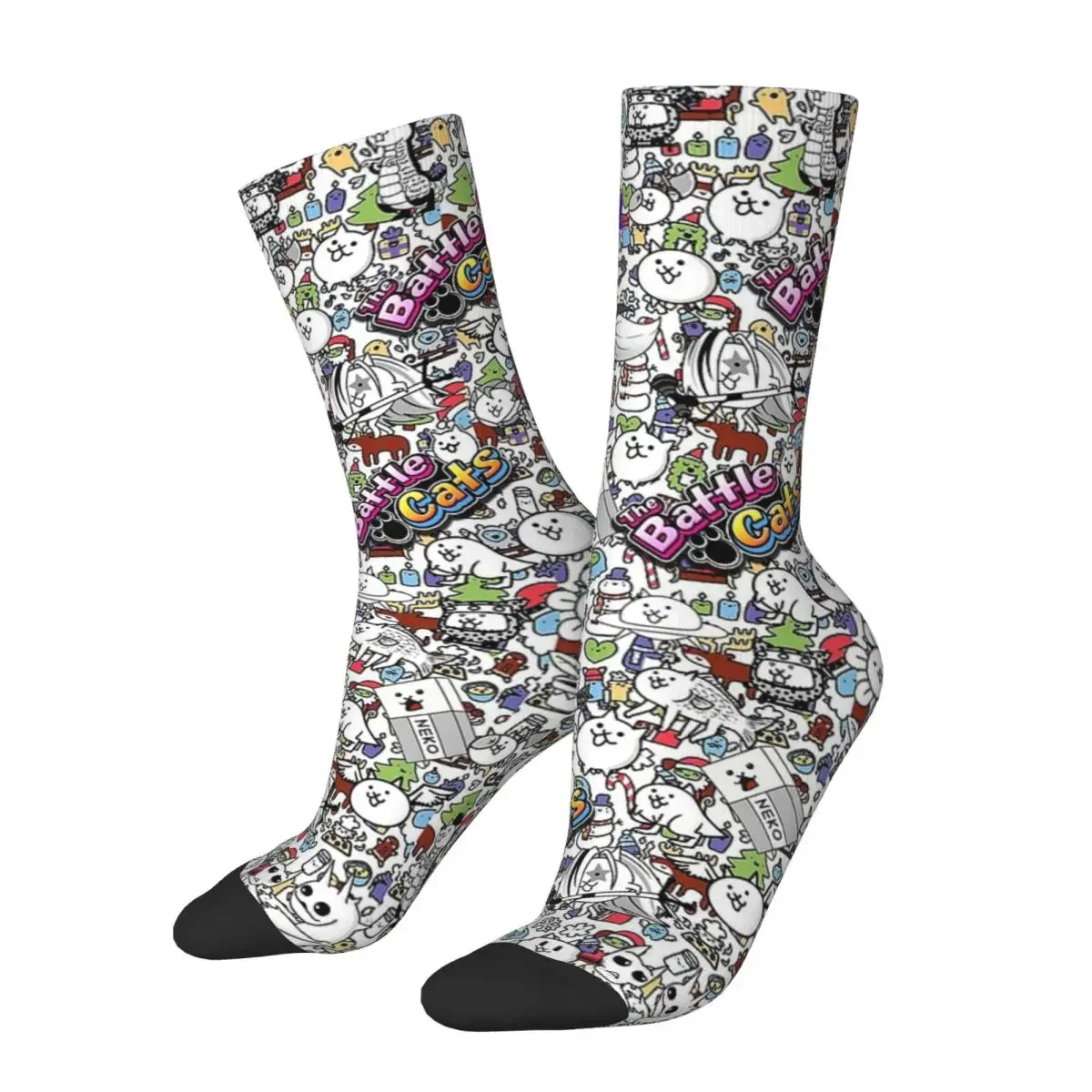 

Battle Cats Socks Harajuku Super Soft Stockings All Season Long Socks Accessories for Man's Woman's Gifts