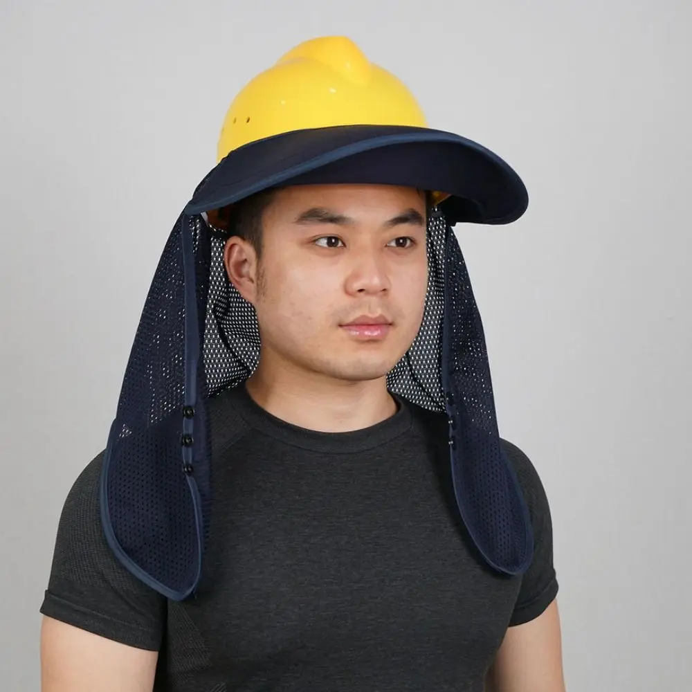 Breathable Hard Hat Sun Shield Mesh UV Protection Safety Helmet Sunshade Universal Block The Sun Neck Protection Sun Shield