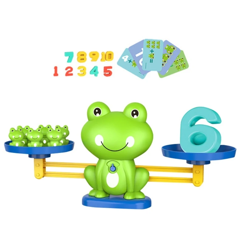 Y4qa Frogs Skala Skala Matematyka Zabawa dla dzieci Wczesne liczenie Umiejętności Rozwój