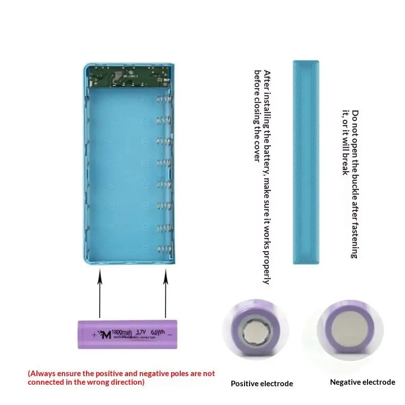 DIY 8*18650 Battery Power Bank Case Charge Storage Box 5V Dual USB Type C Battery Holder Box PD QC3.0 Fast Charge For Phone·