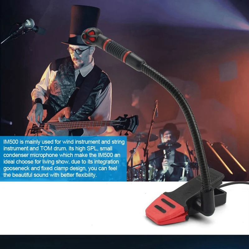 Imagem -05 - Alctron-microfone Condensador com Clip para Saxofone Trompete e Saxofone Im500