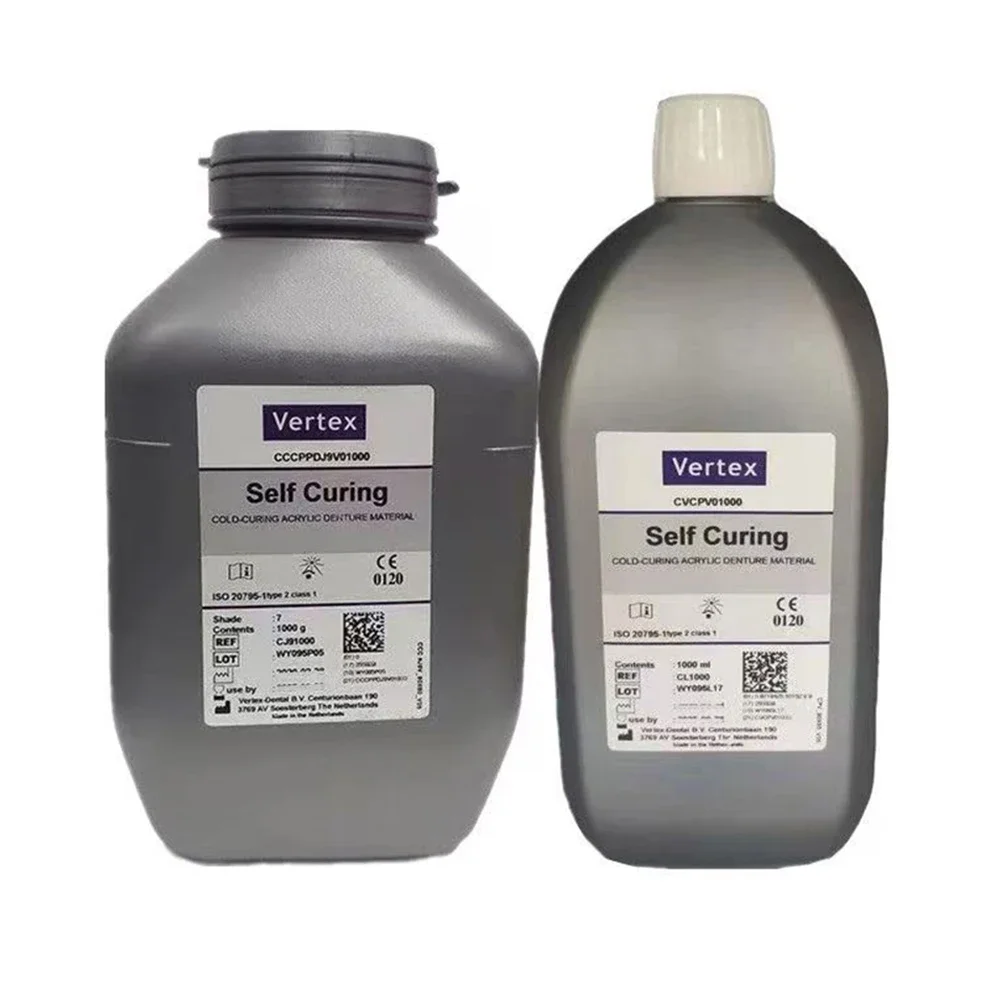 

Dental Injection Molding Powder 1KG LabAcrylic Denture Base Rapid Self Heat Curing Pink Transparent Injection Molding Powder