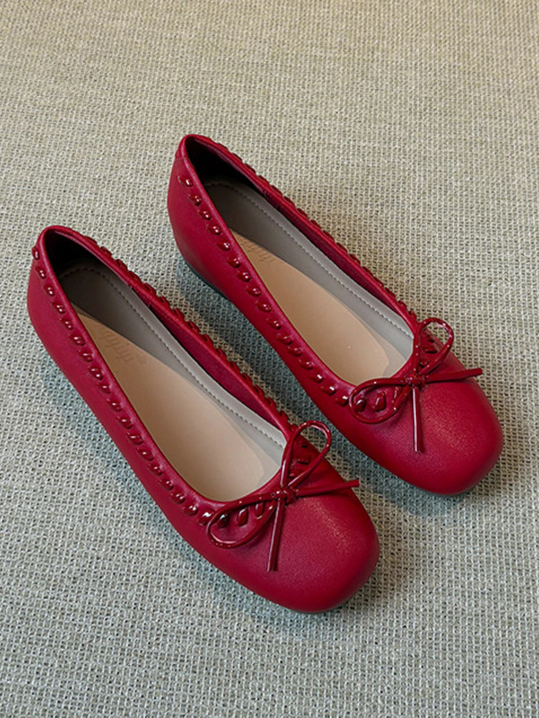 lamb-leather-mary-jane-shoes-women's-inner-heightening-ballet-shoes-gentle-single-shoes-red-bow-knot-korean-style-fashion