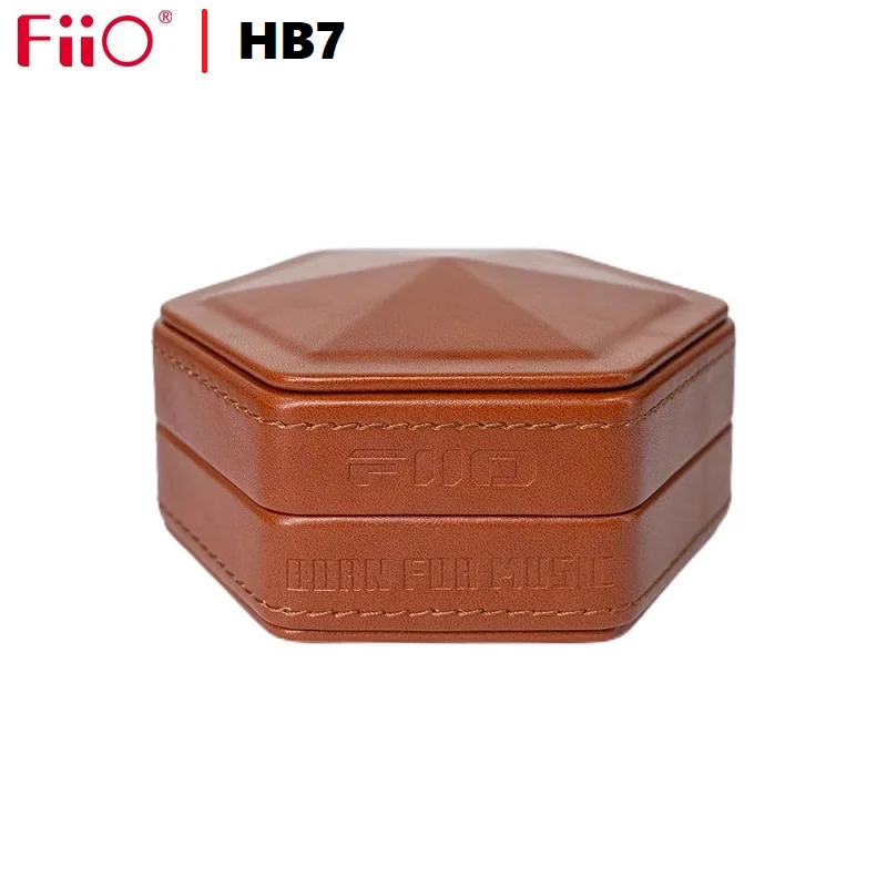 FiiO HB7 Leather Storage Box Leather Carrying Case Portable Pressure Boxs for Earphone  FH9 FH7S FX15 FD5 FDX FD11 FH11