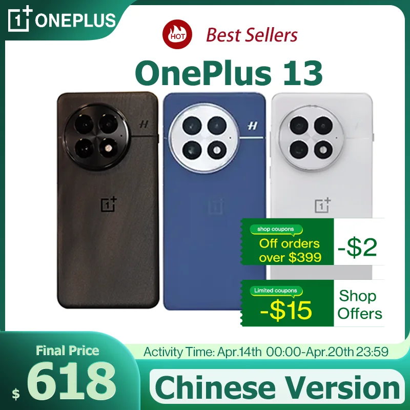 2024 NEW OnePlus 13 Snapdragon 8 Elite 6.82‘’ 120hz LTPO AMOLED Display ColorOS 15 6000mAh Battery 100W SUPERVOOC