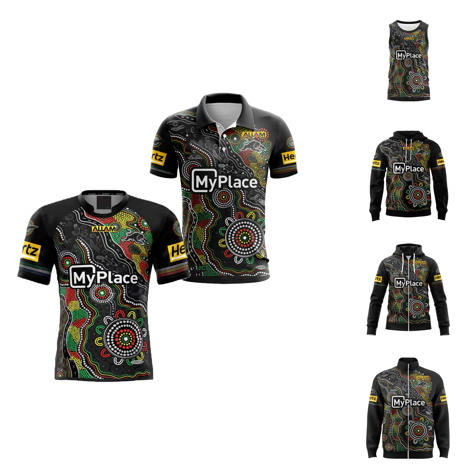 

2025 Panthers Mens Indigenous Rugby Jersey Hoodies Singlets Customize