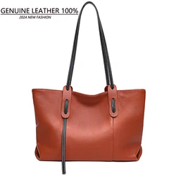 100% Genuine Cowhide Women Shoulder Bag High Quality Women Luxury Handbags Brand Crossbody Bags for Women leather Bag Tote bag