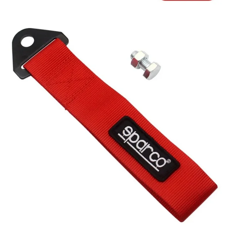Sparco 24cm Nylon Trailer Strap High Strength Car Racing Trailer Rope Automatic Trailer Rope Bumper Car Trailer Strap
