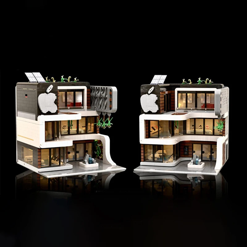 2586PCS MOC Street View Apple Store Modular Series Allirvinexperts Model  Bricks Architecture DIY Assembly Display Gift view 3