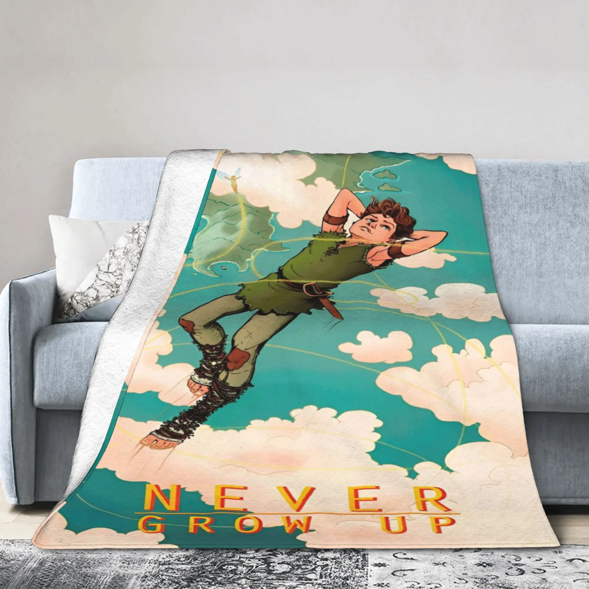 

Аксессуары для питера Пэна, одеяла, супермягкое фланелевое одеяло, расслабляющее постельное белье, пледы