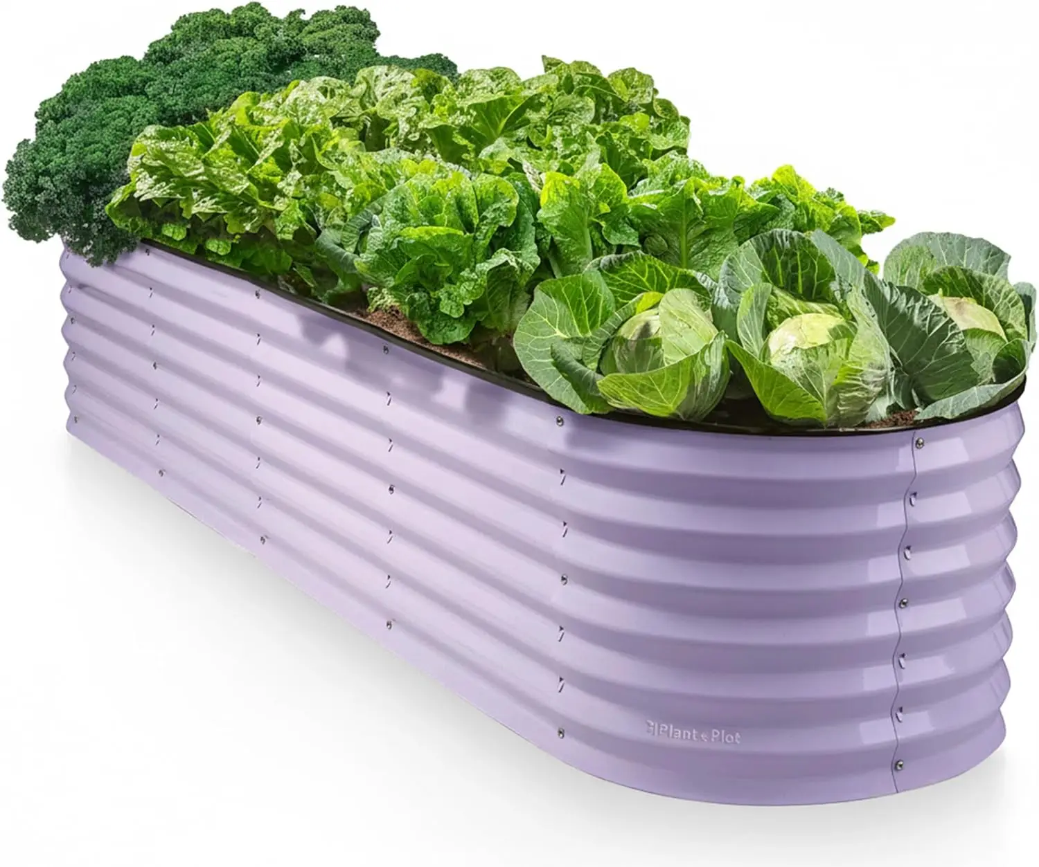 

8x2x1 18" tall Galvanized Metal Raised Garden Bed Planter Box for Plants, Vegetables, Flowers