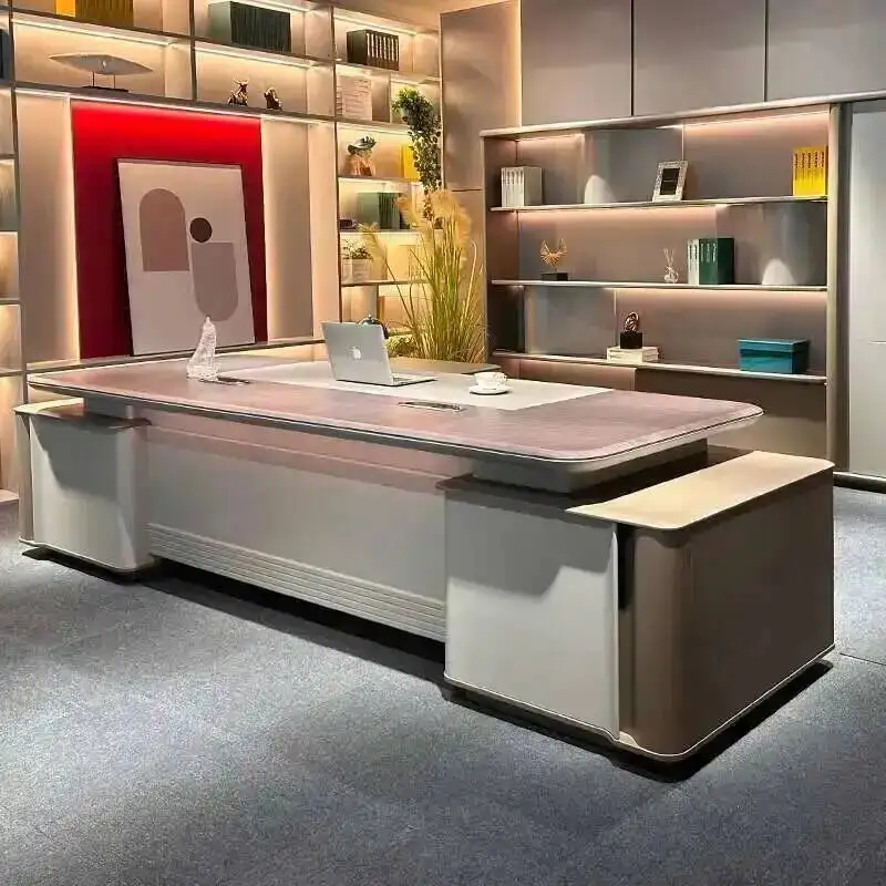Desks Computer Organizer Executive Corner Storage Conference Modern Office Desk Drawers Quality Mesa De Escritorio Furniture