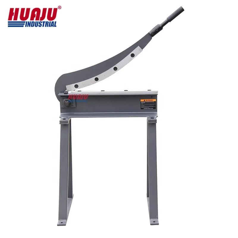 Huaju Industrial HS-500 20 Inch Width 16 Ga Sheet Metal Manual Guillotine Shear Tool Plate Cutting Machine