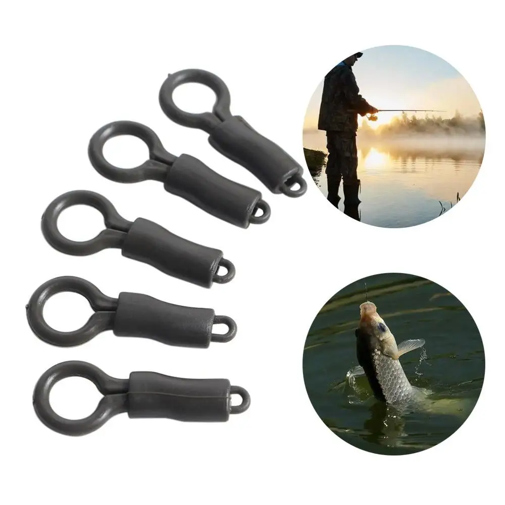 20PCS Locking Tube Carp Rig Tackle European Line Set Silicone Sleeves Fishing Accessories Fishing Tools Fishing Back Lead Clips