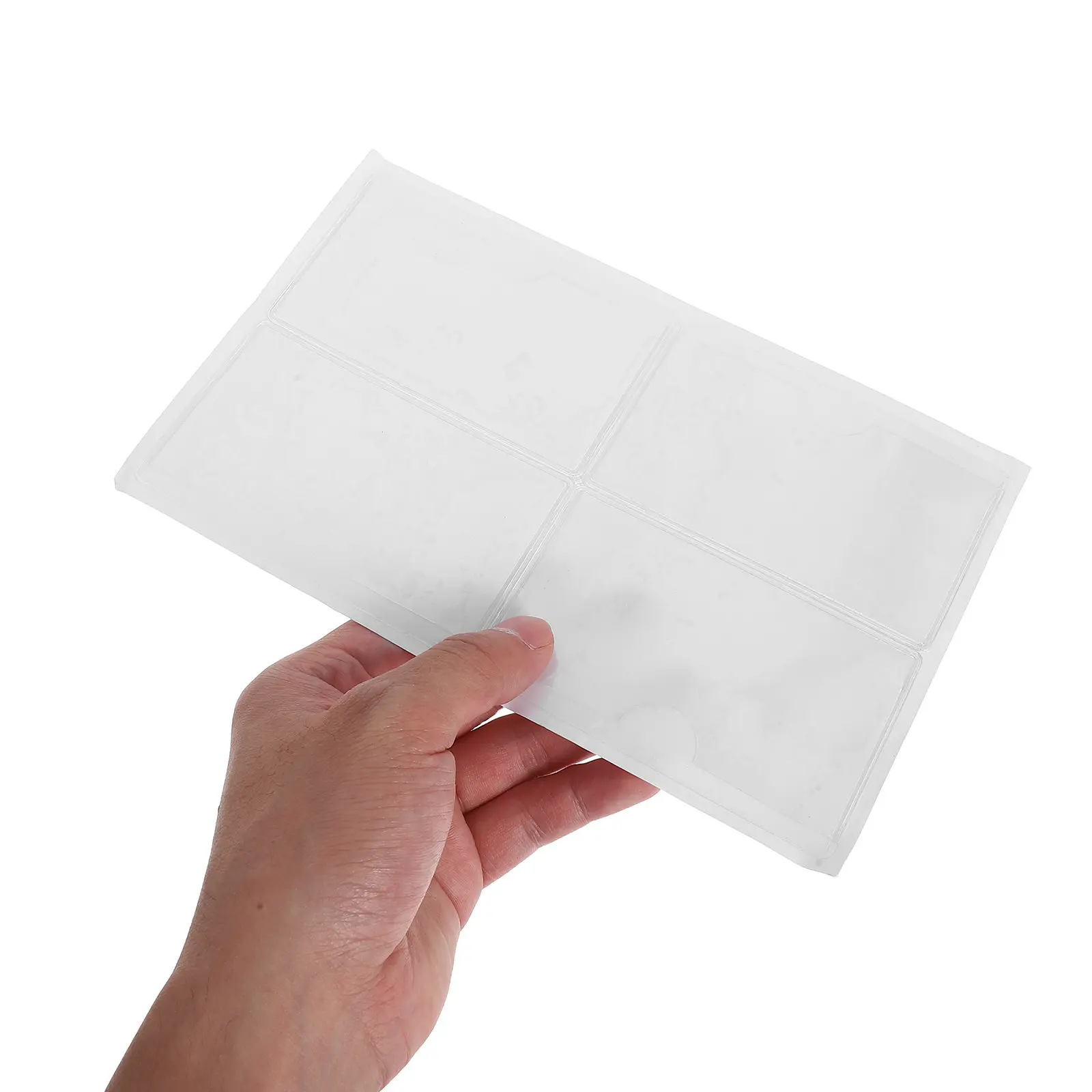 

40Pcs Clear Adhesive Label Holders Transparent Self-Adhesive Pockets for Labels Tags Cards Shelves Drawer Cabinet Office School