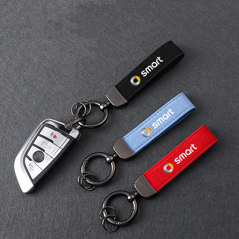 

Luxurious Fur Metal Car Styling Keychain For Smart Badge Auto Accessories Man Business Gift Creative Pendant Fashion Keyring