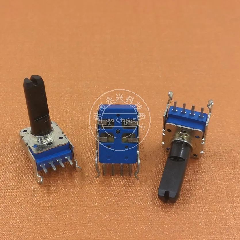 3PCS RK11 Horizontal 4-leg Electronic Piano Pulley Sound Box Volume Control Rotary Adjustment Potentiometer B10K