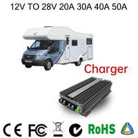 Dc Dc Ev Charger 12v To 28v 20A 30A 40A 50A Boost Converter Fast Charging for Lithium Lifepo4 AGM for Lead-acid Battery Module