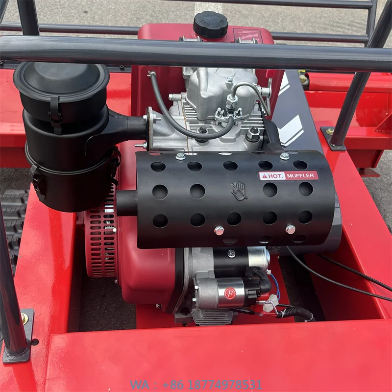 -Stroke Self Propelled Aluminum Chassis Remote Control CuttingBest Industrial Grade DIY Cordless  Lawnmower 190cc Engine 4