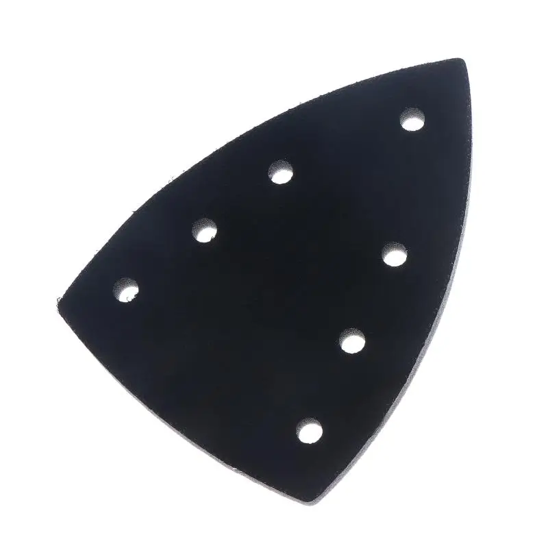 7-Hole Triangle Sanding Pad - Foam Backer Plate for 5-Inch Sander, Fits Hook & Loop Abrasive Discs