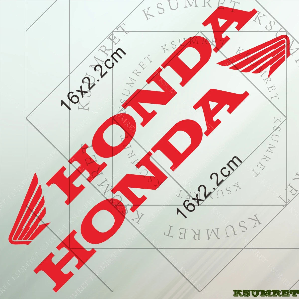 لهوندا ملصق دراجة نارية شعار الشارات