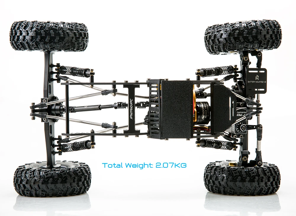RhinoRC Tiny Stainless Steel Heavy-Duty Drive Shaft for 1/10 RC Car Crawler Axial SCX10 TRX4 Redcat Gen8