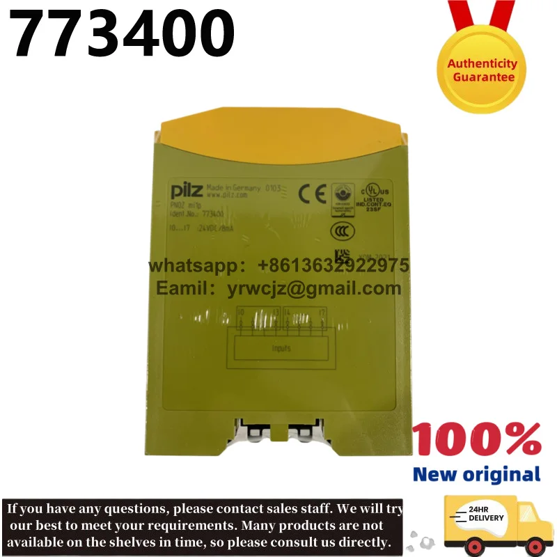 Nuevo módulo de entrada de seguridad Pilz 773400 PNOZ mi1p original, módulo de expansión de 8 canales