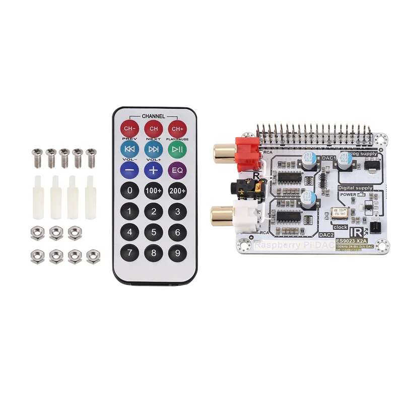

AA84 Новый компонент аксессуаров для Moode Volumio для Raspberry Pi DAC Raspberry Pi 4B + HIFI ЦАП с двойным декодированием I2S