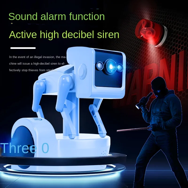 4MP Robot PTZ WIFI Camera  Zoom Full Color Wireless HD IP Dome Camera 360° Two Way Audio Auto Tracking Indoor Baby Monitor