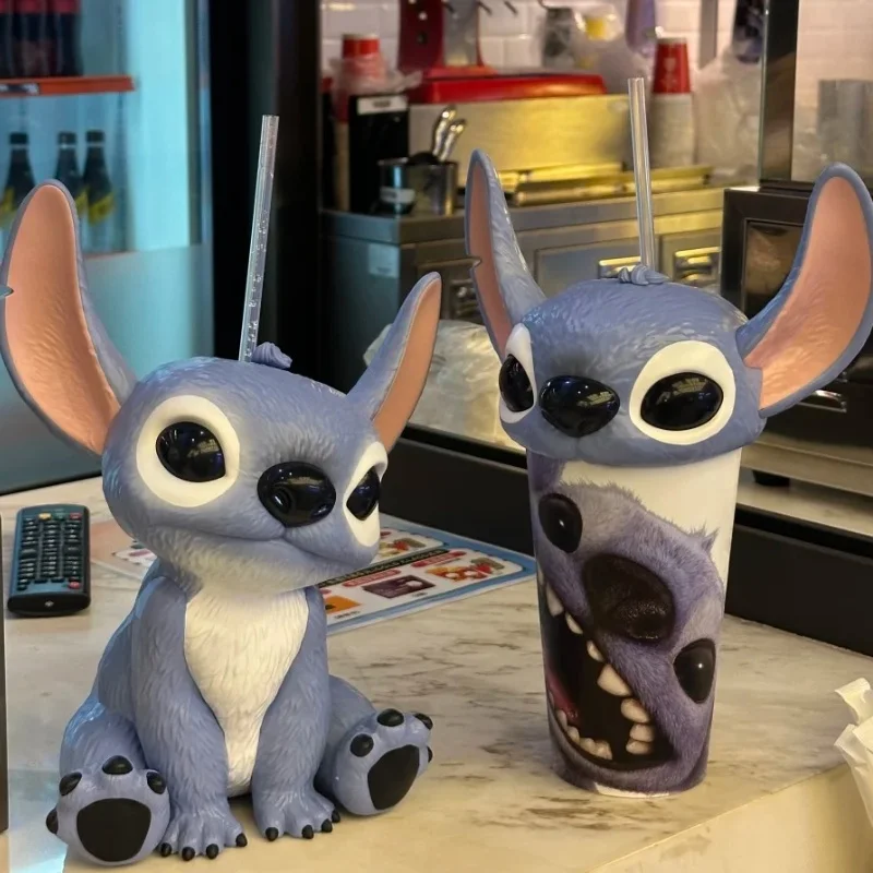 

New In Stock Stitch Peripheral Water Cup-Shaped Cups, Straw Cup-Shaped Buckets, And Popcorn Buckets Cup For Gifts