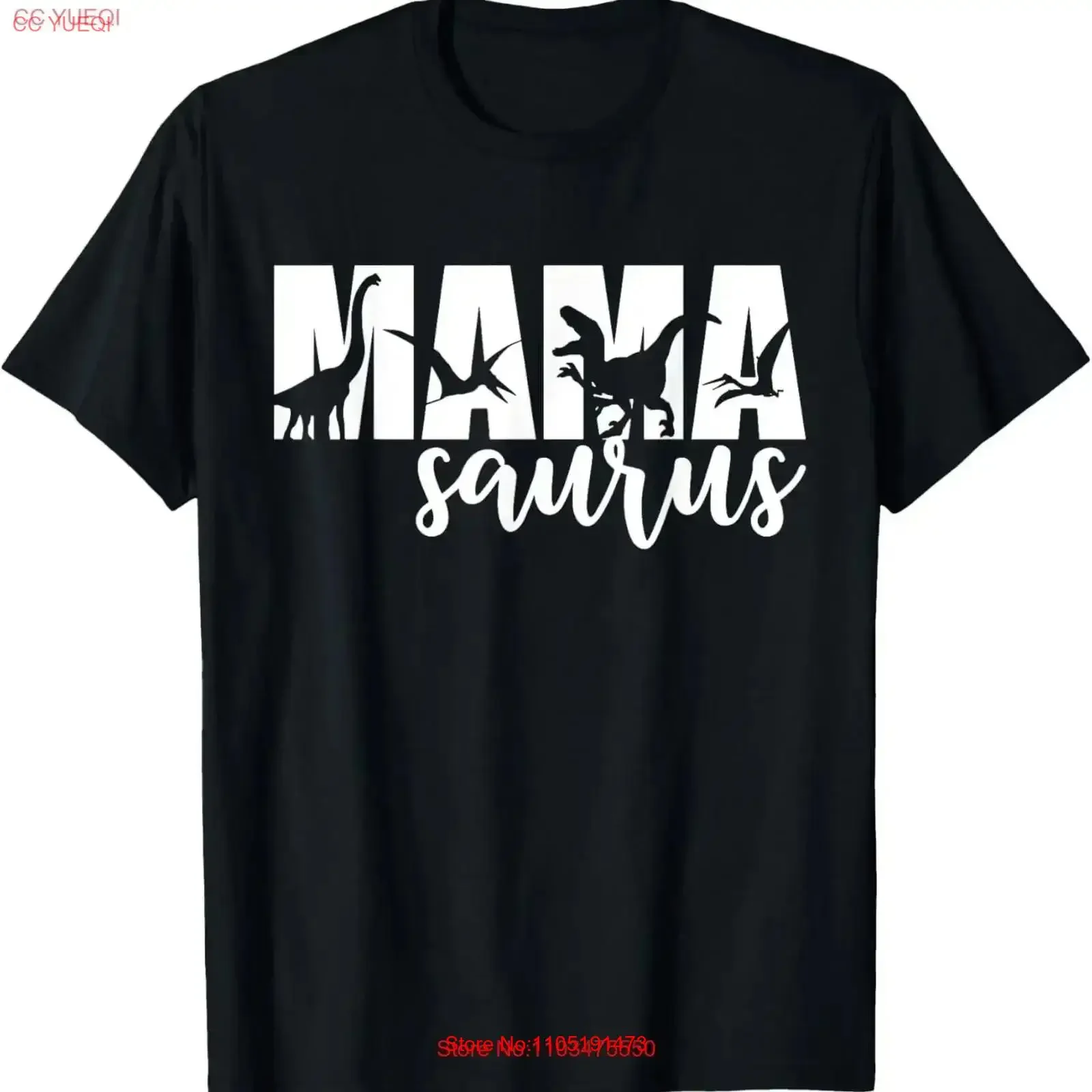 

MamaSaurus T rex Dinosaur Funny Mama Saurus Mother's Day Shirt vintage Washed Comfortable Slightly Top For Everyday Wear Soft