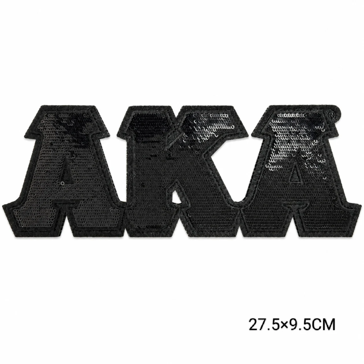 Custom Embroidered Stylish AKA Sorority Sequin Letters Pink and Green DST Delta 1913 Sorority Number Iron Patch for Jacket