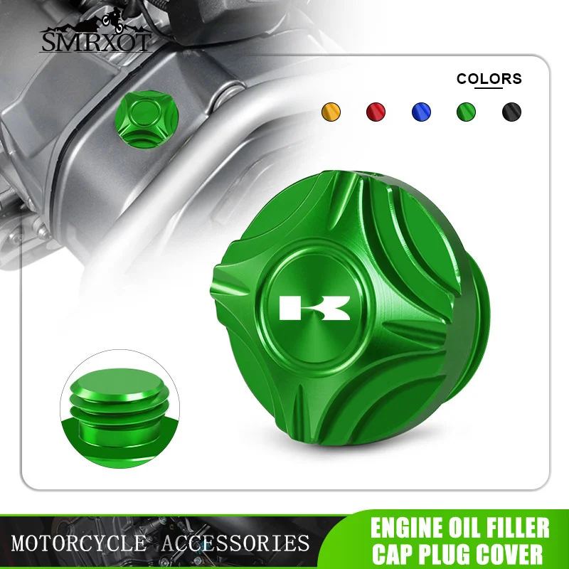 For Z650 Z900 RS SE Z800 NINJA400 1000SX Z1000 Z1000SX versys650 versys1000 VULCANS ER6N 6F Moto Engine Oil Cap Bolt Screw