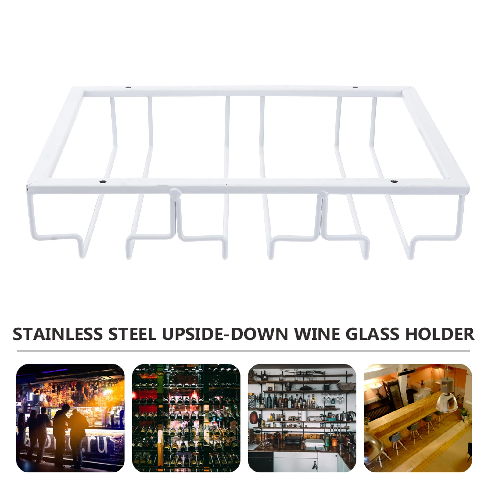 

Stainless Steel Kitchen Rack Glass Holder Standing Organizer Storage Bracket Draining Rack for Cups Living Room