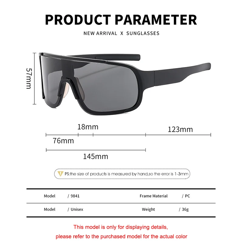 Cycling Glasses Outdoor Sports Men's Women's Sun Protection Bike Sunglasses UV400 Windproof Skiing Goggles Road Riding Eyewear image 5