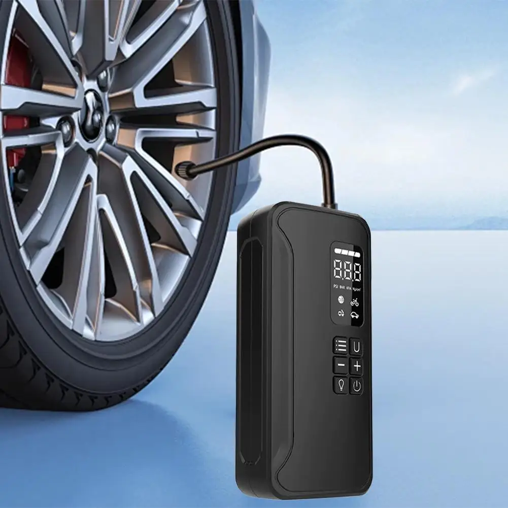 

Vehicle-mounted Air Pump Portable Automatic Charging Inflator Pump Pump Motorcycle Air Stop Display Tire Bicycle Tire Digit U6V9