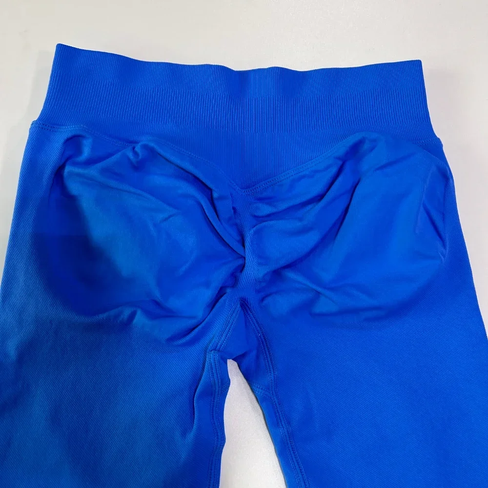 Nahtloses Gym-Set für Damen: Tanktops, High-Waist-Scrunch-Yoga-Leggings, Fitnesskleidung, Workout-Sets, Sportbekleidung, Gym-Anzug, Activewear – Detail 16