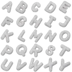 ZHUKOU 18K gold plated inlaid zirconia A-Z letters silver diy handmade pendant jewellery accessories Jewellery: VZ414