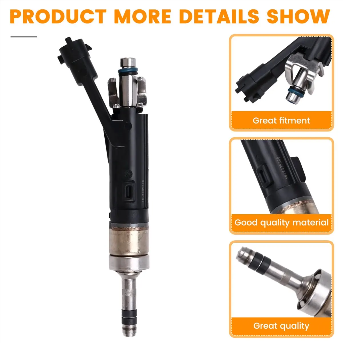 #38I Automotive Parts & Accessories,Car Fuel Injectors 9810335380 for Citroen for Peugeot (ABS+Metal)