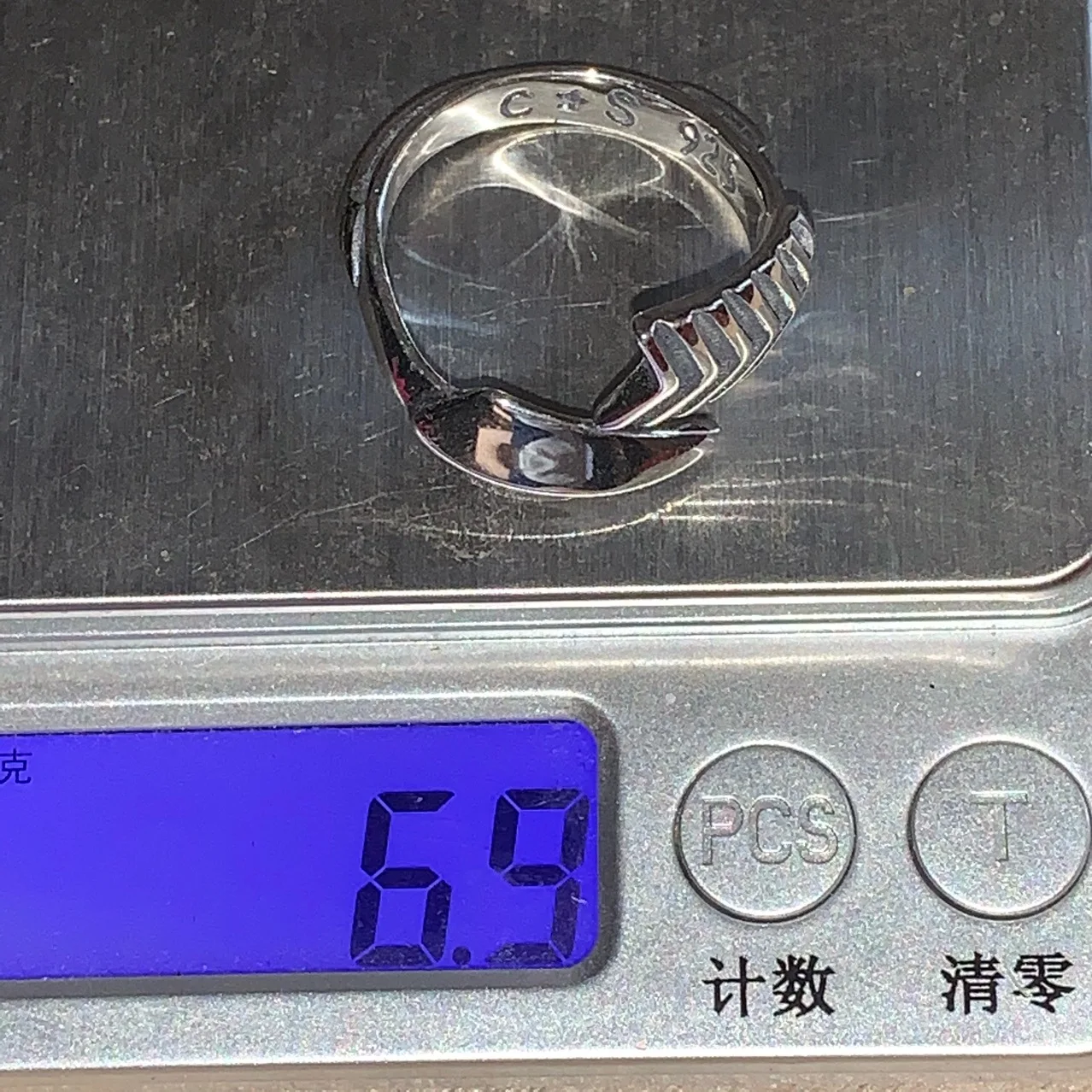 Punk ornament S925 sterling silver goods yachupbit love arrow ring live mouth ring decoration