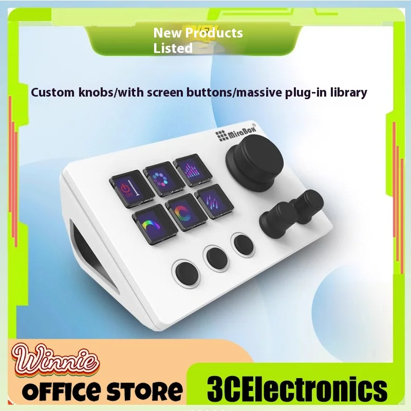 

Mirabox N3 Streamdeck Button 6-Key Live Content Visual Keyboard Lcd Controller Win/Macos Custom Button Keyboard Accessories