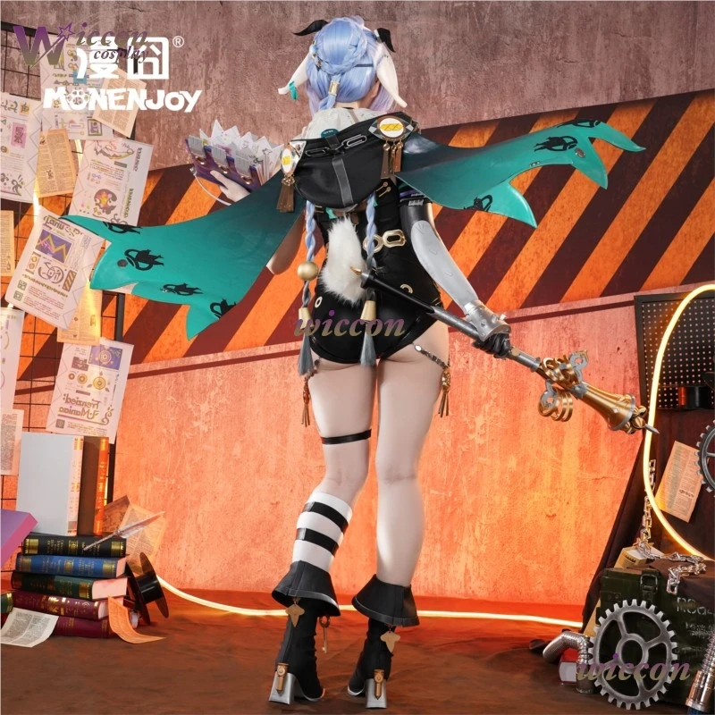 أزياء لوسيا التأثيرية ZZZ Zenless Zone Zero شعر مستعار موحد أغطية الرأس لعبة الزي Spook Shack بدلة نسائية لحفلات الهالوين