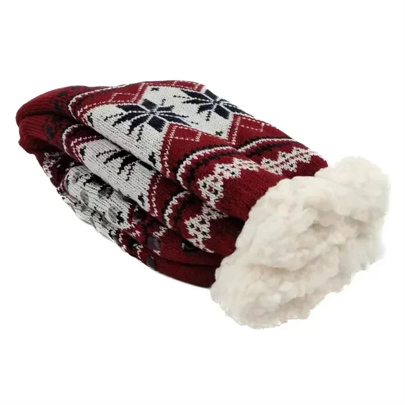 Herren flauschige Socke Thermal Winter warm kurz weich rutsch fest Boden Fuzzy Fleece Plüsch Griff Schlaf Pantoffel Socke männlich Weihnachts geschenk