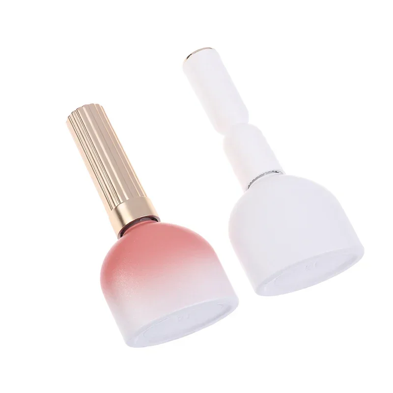 Mini garrafa de vidro para esmalte de unha, 15ml, com escovas, recipiente vazio para embalagem de gel de unha, pote cosmético recarregável, dispensa de óleo de manicure