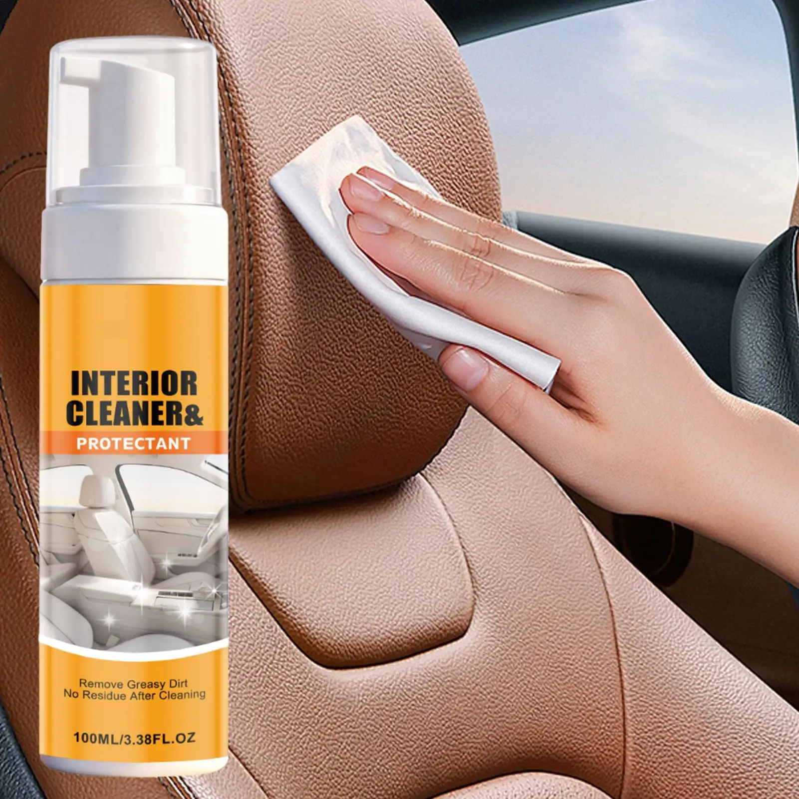 limpador-de-painel-para-interior-de-carro-100ml-protetor-de-painel-automotivo-multiuso-para-manutencao-de-estofados-de-caminhao