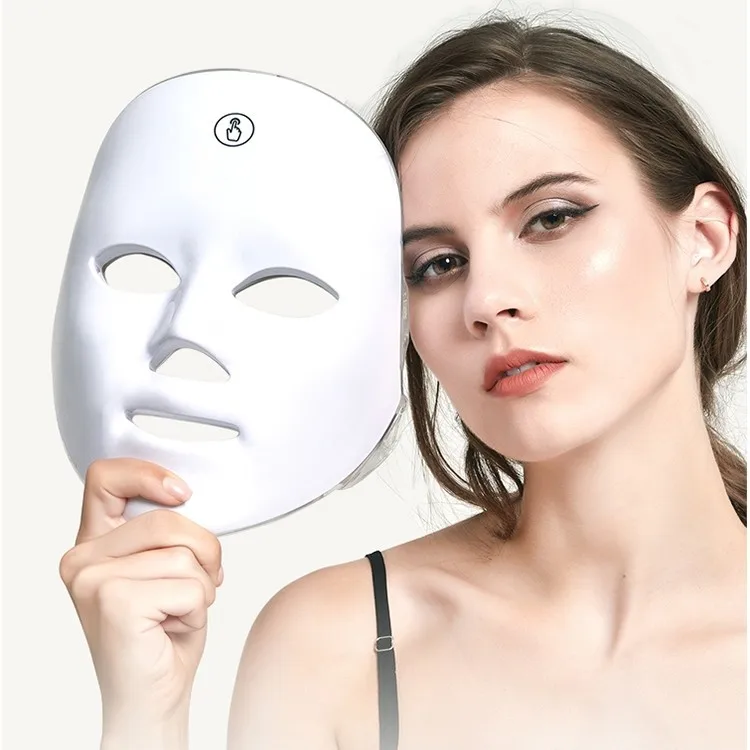 LED Facial Beauty Mask, Photon Light, Rejuvenescimento da pele, Anti Acne Therapy, Remoção de rugas, Cuidados com a pele